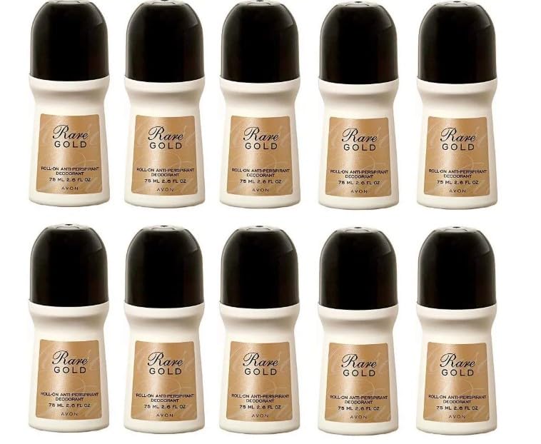 Avon Rare Gold Anti-Perspirant Roll-On Deodorant for Women 10 Pack
| Avon Rare Gold Anti-Perspirant Roll-On Deodorant 1